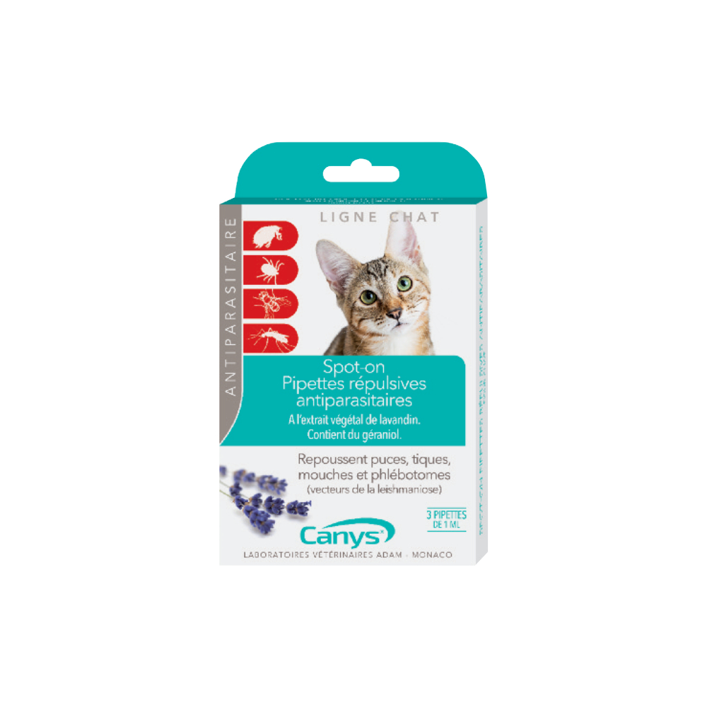 Spot-On Antiparasitäre Repellent-Pipetten für Katzen